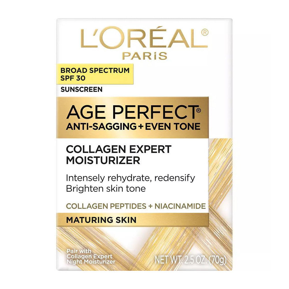 LOreal Paris Age Perfect Collagen Expert Day Moisturizer, SPF 30, 2.5 Oz